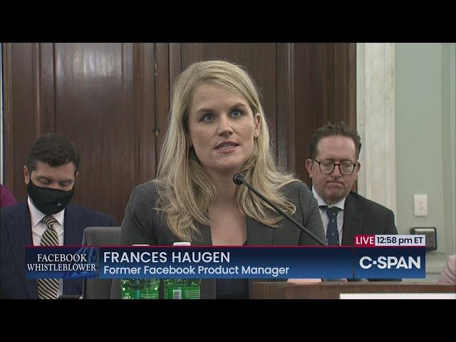 Facebook Whistleblower Frances Haugen testifies before Senate Commerce Committee