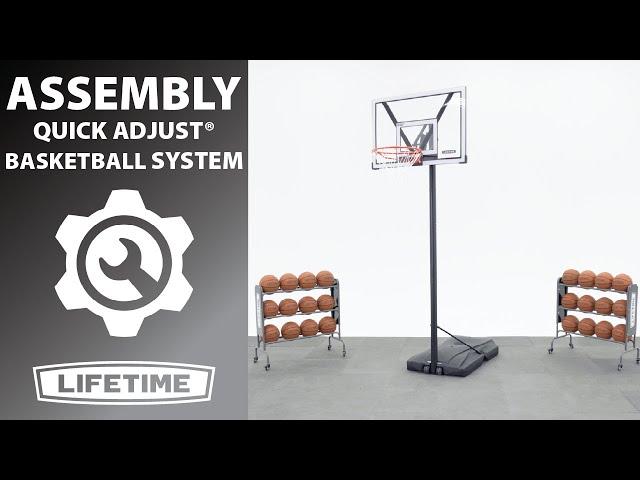 Lifetime Quick Adjust® Basketball System | Lifetime Assembly Video