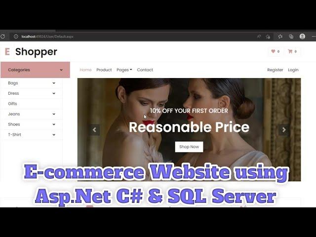 Online E-Shopping Website Using Asp.Net C# & Sql Server | E-Commerce Website | Tech Tips Unlimited