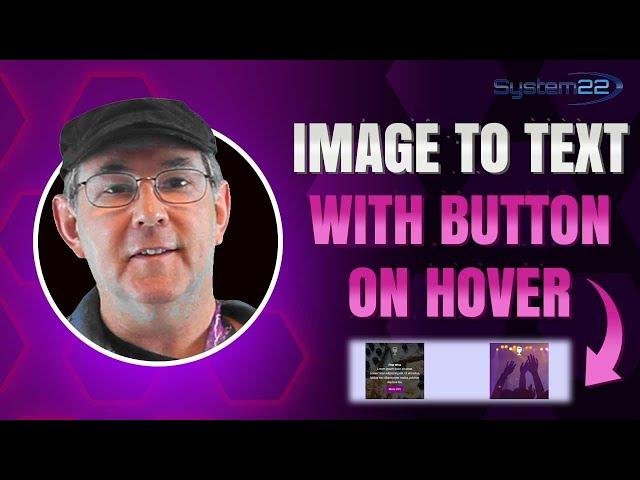 Elementor Hover Effects Image To Text With Button | Elementor Free 