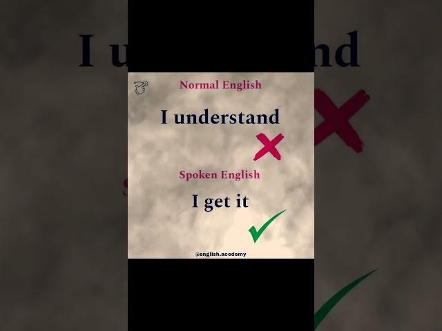 Normal English vs Spoken English || #english #englishgrammar #education #learning #vocabulary #esl