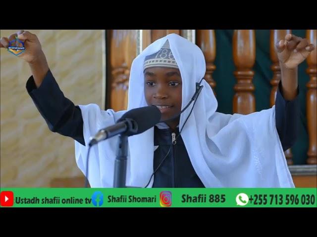 Sheikh Mtoto wa Miaka 9(Sheikh Ramadhan) Atoa Neno Baada ya Swala  ya Ijumaa Mbezi Beach Dar esalam