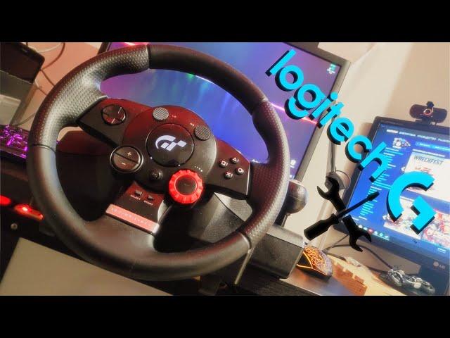 Обслуживание руля Logitech Driving Force GT / или как убрать трясун