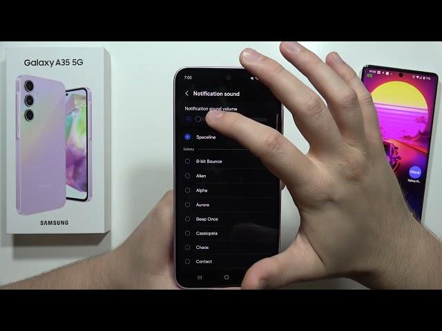 How to Change Notifications Sound on Samsung Galaxy A35 5G - Notification Tone
