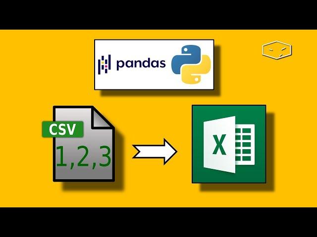 How to Convert CSV to Excel with Python and Pandas?