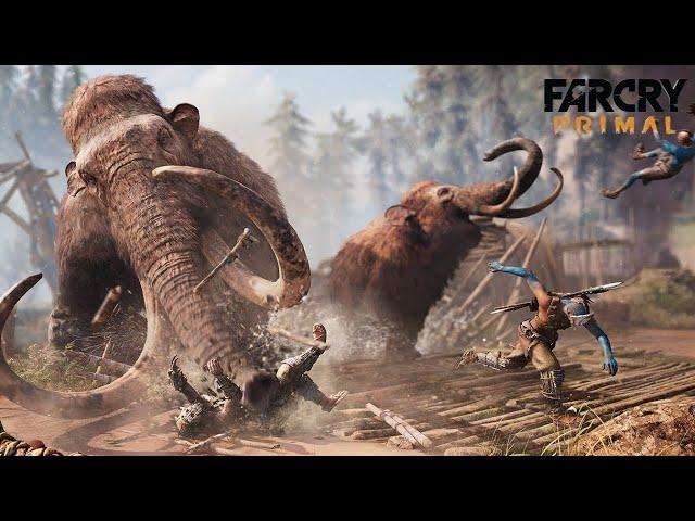 Охота на Кровавого БИВНЯ, самый большой и сильный мамонт!!! Far Cry Primal