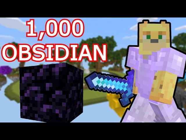 1,000 Obsidian In Cubecraft Eggwars (3,000 Gold) - Minecraft!