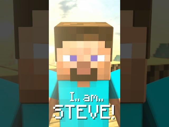 I.. am.. STEVE! ️#animation #minecraft #shorts