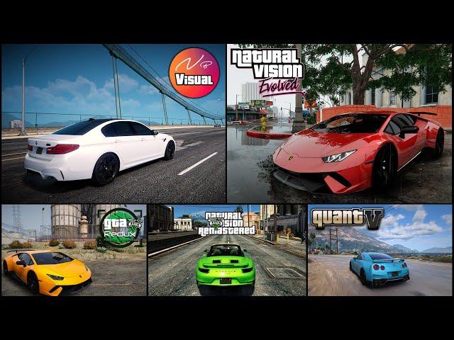 ТОП 5 МОДОВ НА ГРАФИКУ ДЛЯ GTA 5! (2024) ТОП 5 ЛУЧШИХ ГРАФИЧЕСКИХ МОДИФИКАЦИЙ ДЛЯ ГТА 5 Redux, NVE