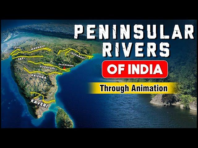 Indian Geography: Peninsular Rivers of India  | Smart Revision through Animation | OnlyIAS