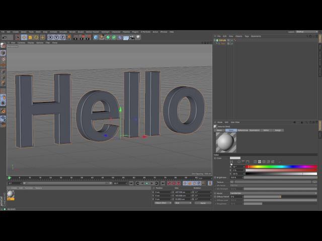 Cinema 4D Tutorial - How To Create 3D Text