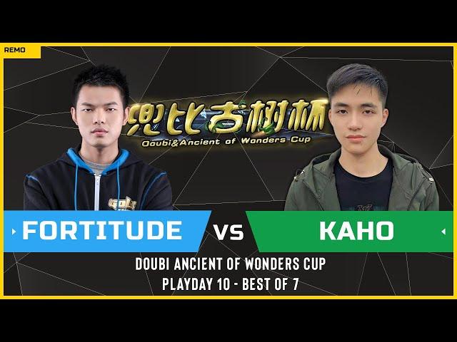 WC3 - Doubi Ancient of Wonders Cup - Playday 10: [HU] Fortitude vs Kaho [NE]