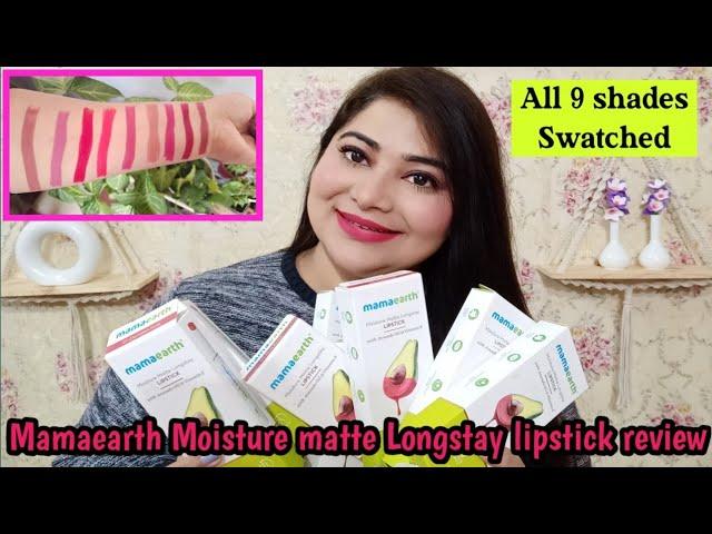 *New* Mamaearth Moisture matte lipstick | Swatches & Review | Beauty Ambitions