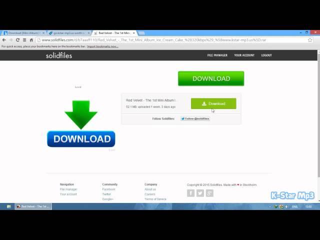 How to Download via Solidfiles   Step 2 on K Star Mp3