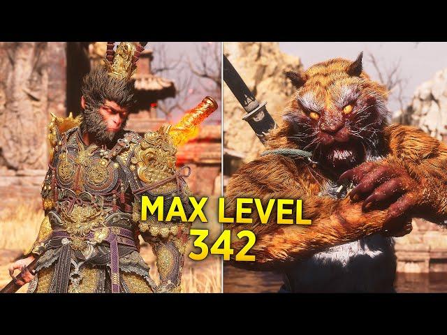 Black Myth Wukong - MAX LEVEL 342 vs Bosses (No Damage)