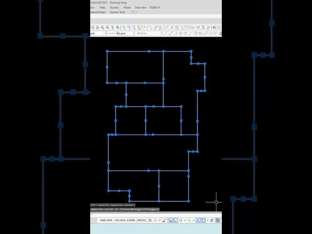 Automatic dimension Auto CAD #autocad #architecture #civilengineering #civilengineering