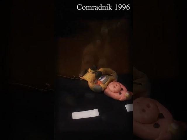 монстр из пластилина #animation #stopmotion #claymation #пластилин #страх #horrorstories #анимация