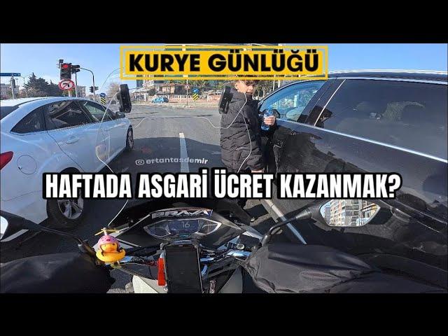 KURYE GÜNLÜĞÜ 31| 1 HAFTADA ASGARİ ÜCRET KAZANMAK?