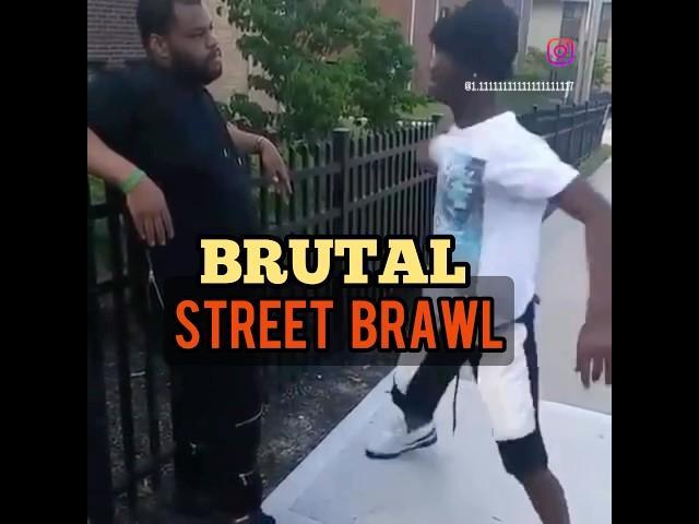 Brutal Street Brawl Shocks Everyone.#kravmaga #martialarts #fight #muaythai #fighting #fyp #boxing