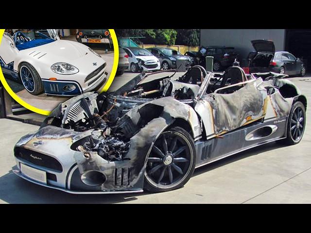 Rebuilding a totally BURNT Spyker!