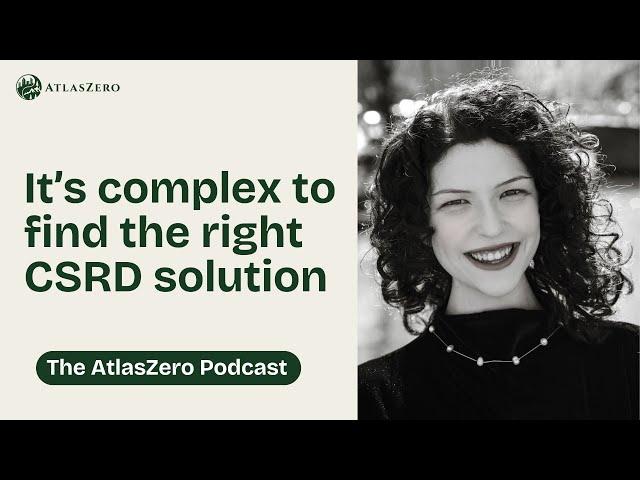 It's complex to find the right #csrd solution - with Irmak Kara Gül