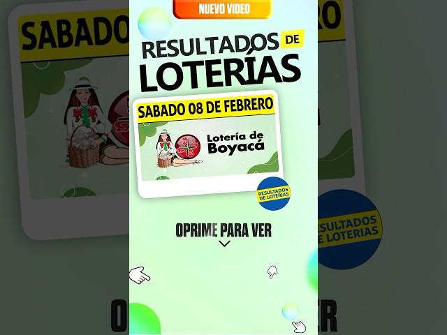 Resultado Lotería de Boyacá del 8 de Febrero 2025 #shorts #resultado #chance #loteríadeboyacá