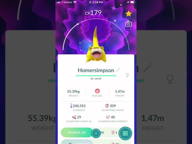 I got Homer Simpson in Pokémon go #mystic7 #liftingandzombies