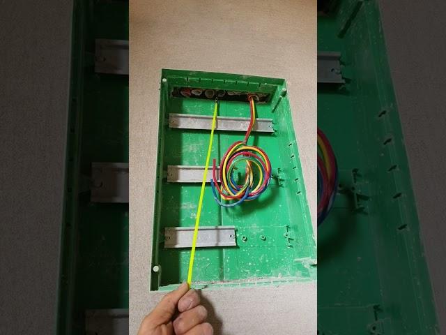 Passing electrical wires through the electrical distribution panel