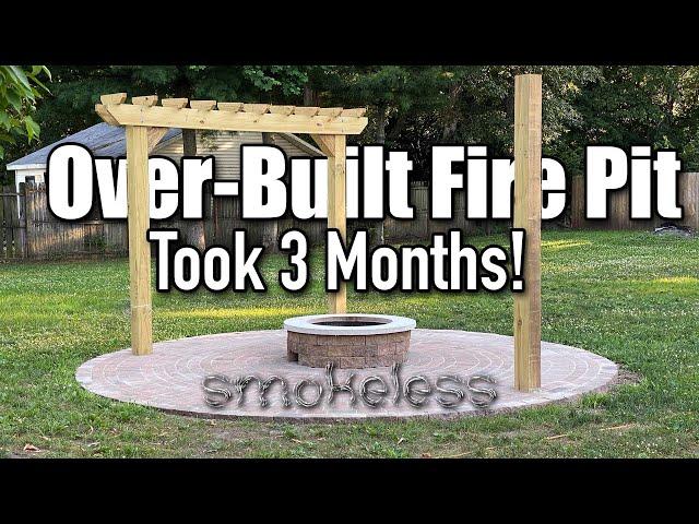 Over Built Smokeless Fire Pit Using Methods From How To Home & Haxman. MISTAKES MADE!