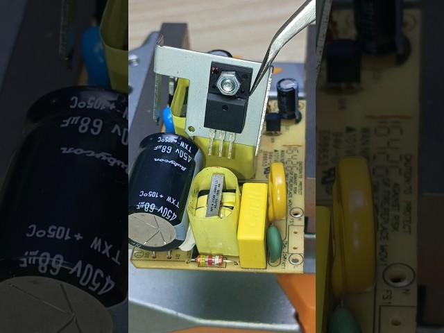 Testing was carried out on a switching power supply MOSFET #repair #test #shorts #broken #electronic