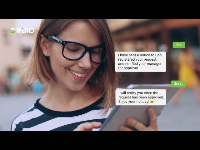 Human Resources conversational automation with DRUID AI