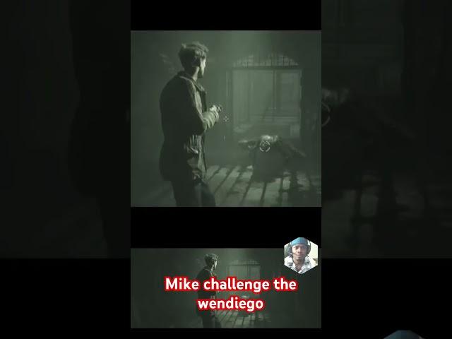 Until dawn remake Mike challenges the wendiego for round 2 while Wolfie run away #gaming #shorts ￼