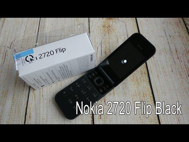 Nokia 2720 Flip 4G black unboxing and camera, game tested