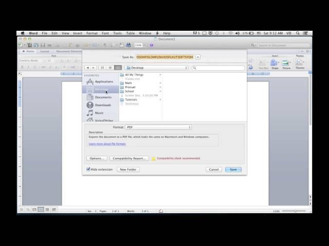 How to Convert Word Document to PDF on Mac
