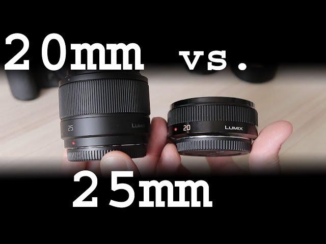 Panasonic 20mm f/1.7 II vs.  25mm f/1.7 review