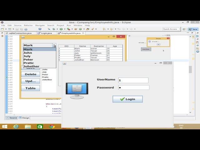 How to Create a Simple Login Form Using Java Swing GUI (Windows Builder)