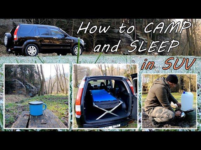 How to CAMP and SLEEP in Honda CR-V (comfortably)