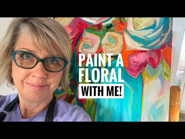 Paint A Flower Painting With Me!