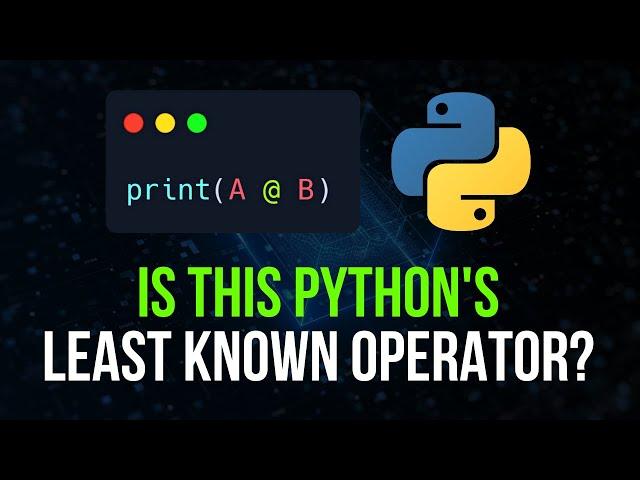 Python's @ Operator: The Key to Better Readability in Matrix Operations