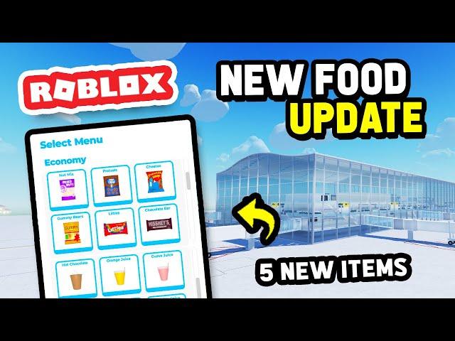 NEW FOOD UPDATE in Cabin Crew Simulator (Roblox)