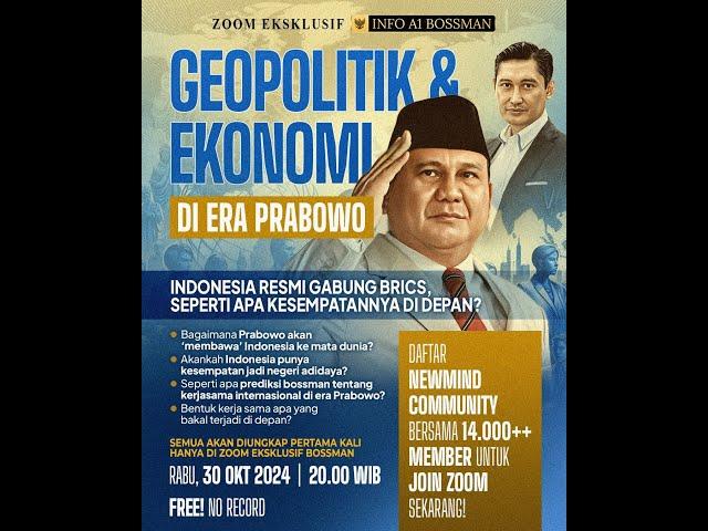 GEOPOLITIK DAN EKONOMI DI ERA PRABOWO !!! - Mardigu Wowiek