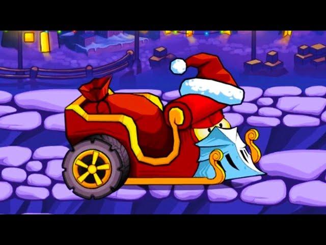 Car Eats Car 3 - САНИ и ЕЛОЗАВР #73 Новогоднее обновление в игре про хищных машин на МК