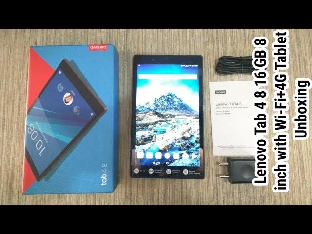 Lenovo Tab 4 8 16 GB 8 inch with Wi-Fi+4G Tablet - Unboxing (Raw Video)