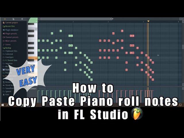 How to Copy Paste Piano roll notes in FL Studio