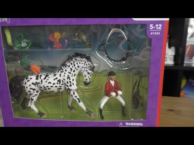 распаковка лошадей шляйх   Schleich