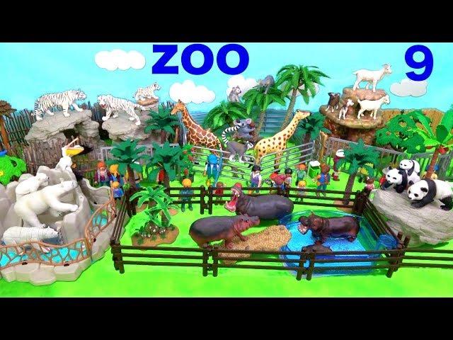 Wild Zoo Animal Toys For Kids - Learn Animal Names and Sounds - Learn Colors