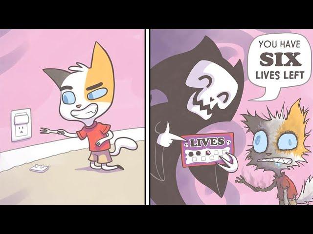 Funny Comics With Cat Family Twist #4 | Feline Comic Dub