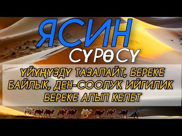 ЯСИН СҮРӨСҮ БАРДЫК ЖАМАНДЫКТЫ ЖОК КЫЛАТ. ИН ШАА АЛЛАХ.!.!