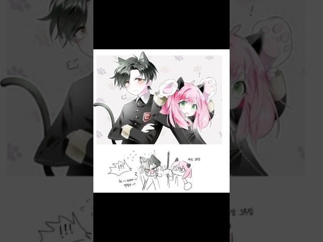 anya x damian cuties #spyxfamily #ytshorts #anime #edit #damianya #viral #shorts #cute #kitty