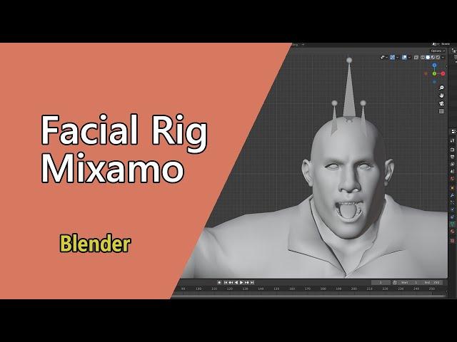 How to use Mixamo Facial Rig in Blender | Auto Face Rig on Fuse Character | Being Animator